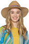 Aztec Band Woven Panama Hat - #BHP210060