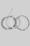 Four Piece Bracelet Set Cuff Stretch Chain Pearl