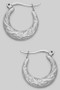 Filigree Pressed Hinge Hoops