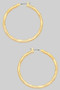 Hammered Essential Hinge Hoops