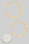 Hammered Essential Hinge Hoops