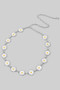 Enamel Daisy Link Chain Belt