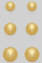 Stainless Steel Three Pair Ball Stud Set
