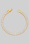 18K Gold Dipped Cz Cupchain Bracelet