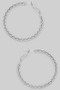Classic Braided Chain Hoop Earrings