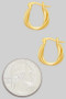 Dainty Brass Essential Twist Hoops