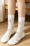 Mesh Breathable Flower Embroidered Socks