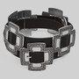 Cross Buckle Slider Belt