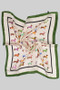 Dressed Up Dachshund Silky Square Scarf