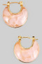 Dainty Marbled Acrylic Hoops
