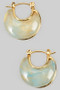 Dainty Marbled Acrylic Hoops