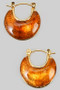 Dainty Marbled Acrylic Hoops