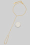 Stainless Steel Round Cz Charmed Hand Chain