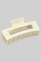 Matte Finish Rectangle Cut Out Hair Clip