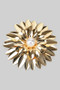 Shiny Round Flower Brooch Pin With Pearl