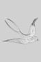 Stainless Steel Hummingbird Brooch Pin