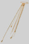 Safety Pin Brooch With Long Dangling Beads