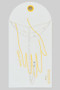 Pearl Strand Layered Brass Chain Hand Bracelet