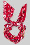 Two Tone Bandana Wrap Bracelet W Chain Detail