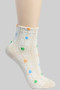 Multi Color Flower And Heart Pattern Socks