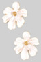 Lavish Lacquered Flower Post Earrings