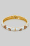 Color Flower Pattern Hinge Bracelet