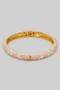 Color Flower Pattern Hinge Bracelet