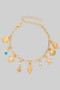 Sea Charm Paper Clip Chain Bracelet