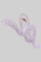 Wavy Five Inch Marbled Acrylic Hair Clip