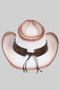 Vintage Turquoise Beaded Cowboy Hat W Antique Conc
