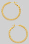 Sectioned Brass One Inch Hoops