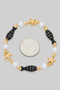 Enamel Sea Charm Stretch Bracelet