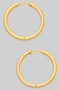 Essential Brass Split Hinge Brass Hoops