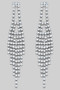Dangling Cz Drop Earrings