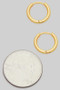 Mini Half Inch Split Brass Hoops