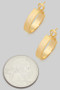 Etched Brass Three Quarter Inch Hinge Hoops