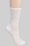 Sheer Calf Length Bow Pattern Socks