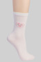 Lovely Rose Heart Dotted Socks
