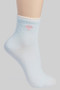 Frilly Opening Heart Ankle Socks