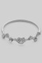 Dainty Rose Brass Ring With Cz Accents