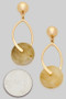 Gold Dipped Hypoallergenic Marble Bead Post Earrin