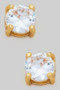 18K Gold Filled Tarnish Free Cz Studs