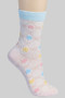 Multi Colored Flower Socks