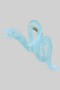 Wavy Five Inch Marbled Acrylic Hair Clip