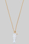 Enamel Fish Pendant Chain Necklace