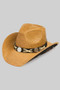 Under Brim Horse And Shoe Western Hat X Lace Conch