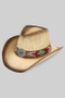 Vintage Cowboy Hat W Turquoise Concho And Beads