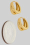 Dainty Half Inch Double Split Brass Hoops