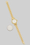 Round Link Chain Wrist Watch
