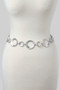Textured Circle Link Chain Belt
